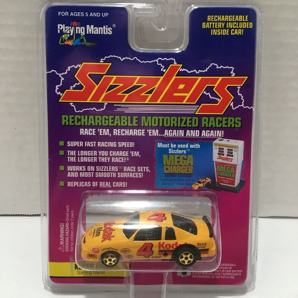 Sizzlers Playing Mantis Kodak Film Sterling Marlin 1996 Nascar #4 Yellow New